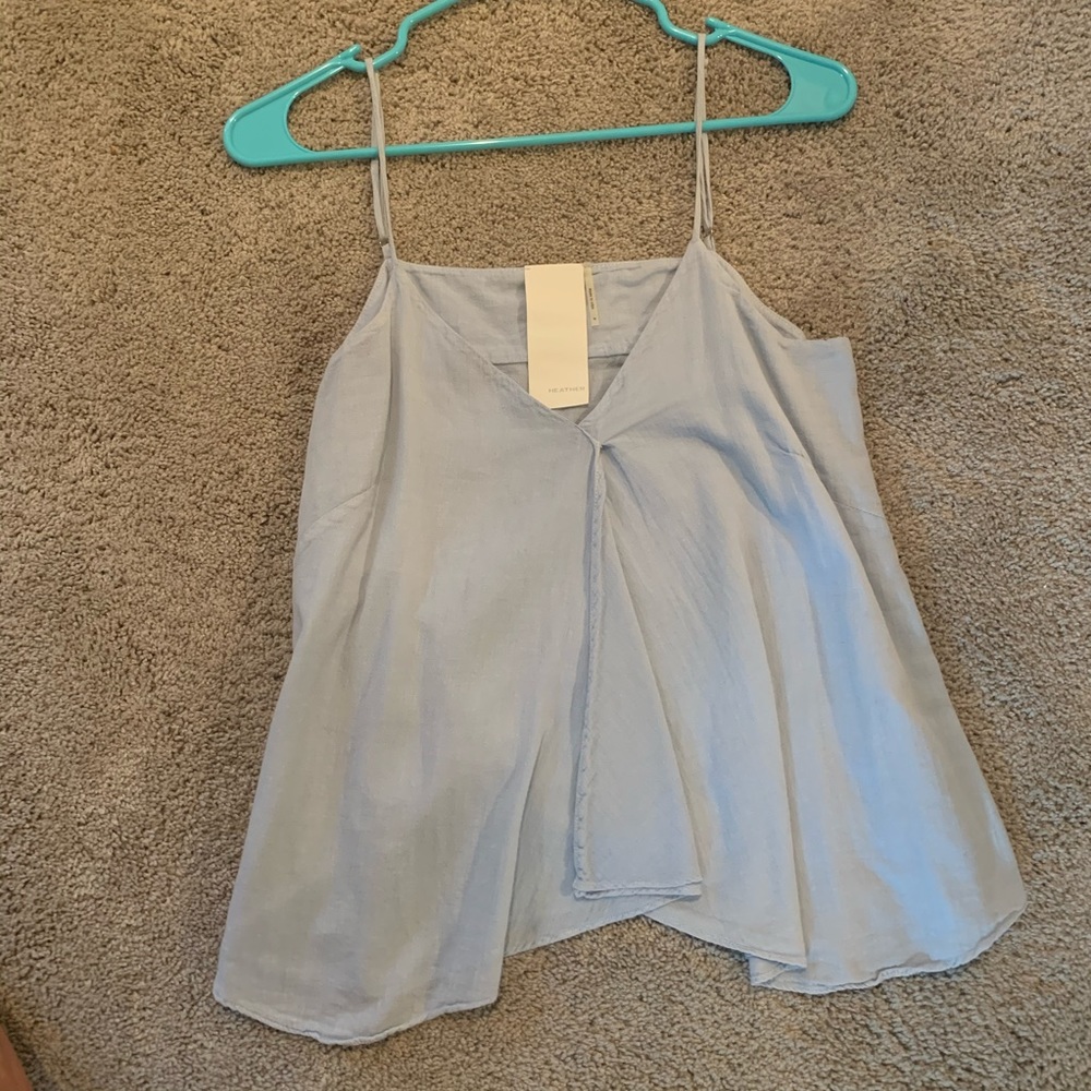 Blue Tank Top, 100% Cotton, Size P, Worn Once
